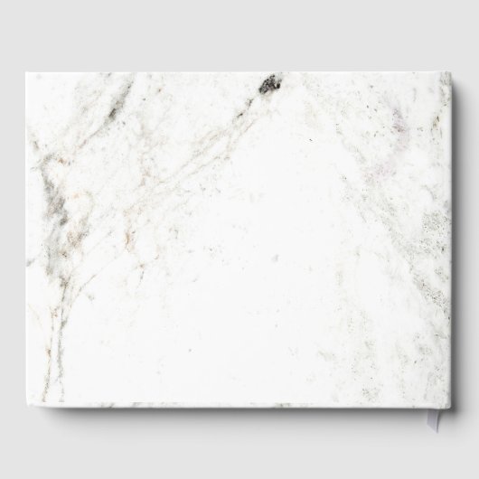 Elegant Roos roze ananas op wit marmer Gastenboek (Achterkant)