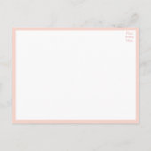 Elegant Roos Roze Floral trouwt alleen maar Aankondigingskaart (Achterkant)