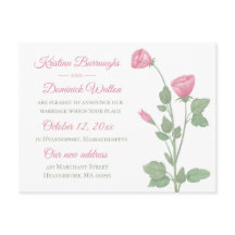 Elegant Roos Roze Floral trouwt alleen maar