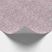 Elegant Roos Roze Glamour Glitter Cadeaupapier (Hoek)