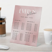 elegant roos roze prijslijst voetstuk reclamebord met voetstuk (Insitu)