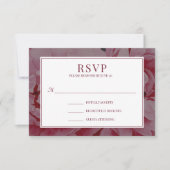 Elegant Roos Roze Romantische bruiloft RSVP Kaart (Voorkant)