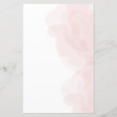 Elegant Roos-thema huwelijksprogramma (Achterkant)