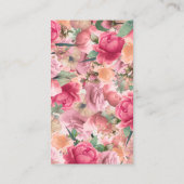 Elegant Roos Tuin Goud Bruiloft Behuizing Kaart (Achterkant)