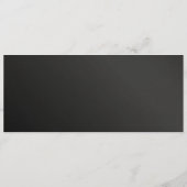 Elegant Roos Tweetalige Flat Menu kaart (Achterkant)