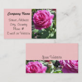 Elegant Roos Visitekaartje (Voorkant / Achterkant)