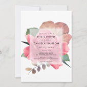 Elegant roos Vrijgezellenfeest Kaart (Voorkant)