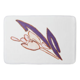 Elegant Roos Waterverf Art Print Badmat