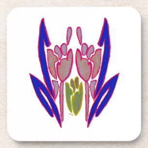 Elegant Roos Waterverf Art Print Bier Onderzetter