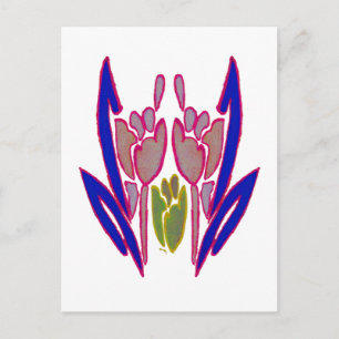 Elegant Roos Waterverf Art Print Briefkaart