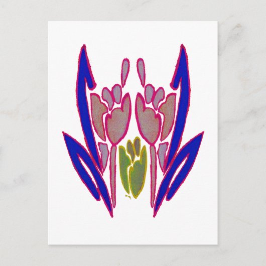 Elegant Roos Waterverf Art Print Briefkaart (Voorkant)