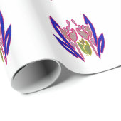 Elegant Roos Waterverf Art Print Cadeaupapier (Rol Hoek)