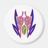 Elegant Roos Waterverf Art Print Magneet (Voorkant)