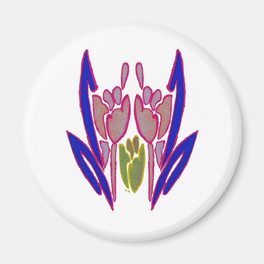 Elegant Roos Waterverf Art Print Magneet (Voorkant)