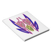 Elegant Roos Waterverf Art Print Notitieblok (Schuin)