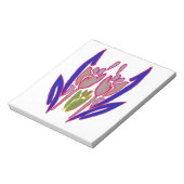 Elegant Roos Waterverf Art Print Notitieblok (Linkerzijde)