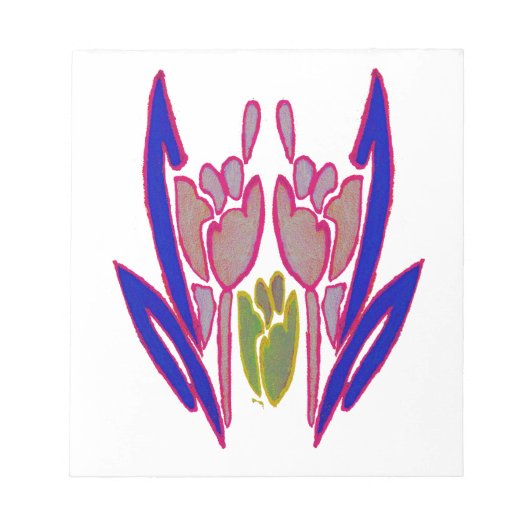 Elegant Roos Waterverf Art Print Notitieblok (Voorkant)