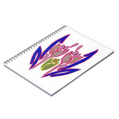 Elegant Roos Waterverf Art Print Notitieboek (Linkerzijde)