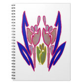 Elegant Roos Waterverf Art Print Notitieboek (Voorkant)