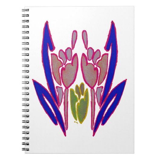 Elegant Roos Waterverf Art Print Notitieboek (Voorkant)