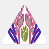 Elegant Roos Waterverf Art Print Sticker (Voorkant)