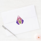Elegant Roos Waterverf Art Print Sticker (Envelop)