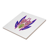 Elegant Roos Waterverf Art Print Tegeltje (Zijkant)