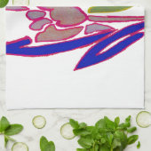 Elegant Roos Waterverf Art Print Theedoek (Gevouwen)