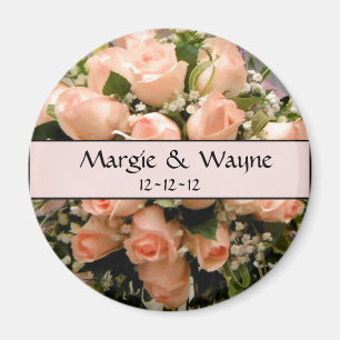 ELEGANT ROOS WEDDING FAVOR MAGNET