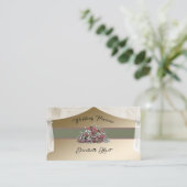 Elegant Roos Wedding Planner Visitekaartje (Staand voorkant)