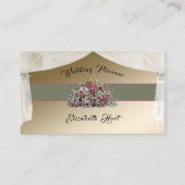 Elegant Roos Wedding Planner Visitekaartje (Voorkant)