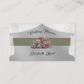 Elegant Roos Wedding Planner Visitekaartje (Voorkant)