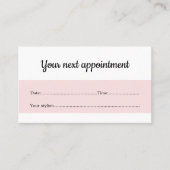 Elegant Roos White Beauty Afsprakenkaartje (Voorkant)