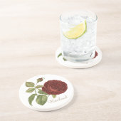 Elegant Roos Zandsteen Onderzetter (Zijkant)