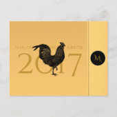 Elegant Rooster 2017 Briefkaart (Voorkant)