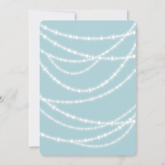 Elegant Rosary Cross Sparkles Christening Invite Kaart (Achterkant)