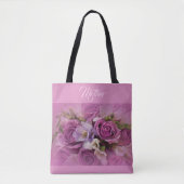 Elegant Rose Bouquet Canvas tas (Voorkant)
