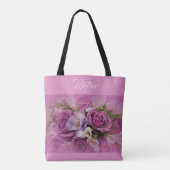 Elegant Rose Bouquet Canvas tas (Achterkant)