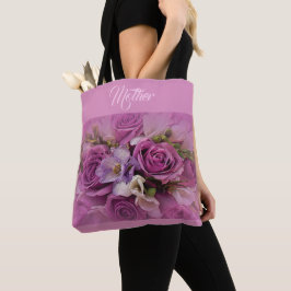 Elegant Rose Bouquet Canvas tas