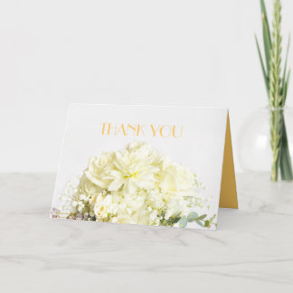 Elegant Rose Bouquet Dank u Bedankkaart