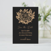 Elegant Rose Bouquet Save The Date (Staand voorkant)