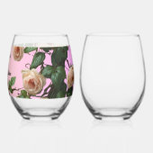 Elegant Rose Covered Master the Kitchen  Wijnglas Zonder Voet (Achterkant)