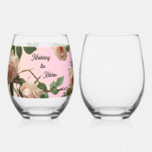 Elegant Rose Covered Master the Kitchen  Wijnglas Zonder Voet (Links)