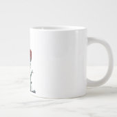 Elegant Rose Flower Mug – Timeless Floral Design Grote Koffiekop (Rechts)