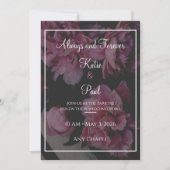 Elegant Rose Flowers Wedding invitation Kaart (Voorkant)