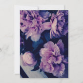 Elegant Rose Flowers Wedding invitation Kaart (Achterkant)