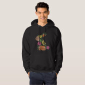 Elegant rose garden Easter Bunny Rabbit matching m Hoodie (Voorkant volledig)