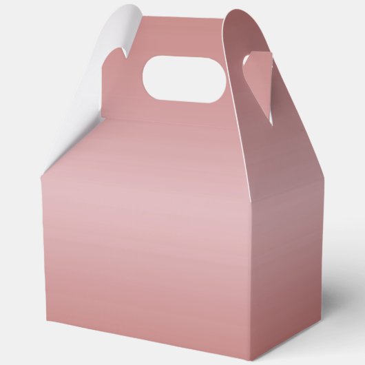 Elegant Rose Gold 60th Birthday Bedankdoosjes (Achterkant)