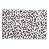 Elegant Rose Gold Black Leopard Pattern Kussensloop (Achterkant-Links)