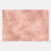 Elegant Rose Gold Foil Glam Patterns Inpakpapier Vel (Voorkant)